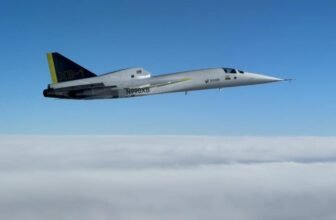 Boom Supersonic flies demonstrator jet above Mach ...