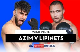 Adam Azim and Sergey Lipinets hit the scales for W...