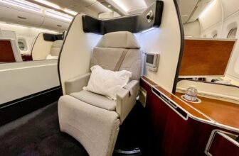 Qantas first-class flight review: Comfortable but ...