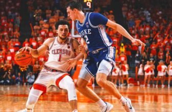 Cooper Flagg slips in key moment as Clemson shocks...