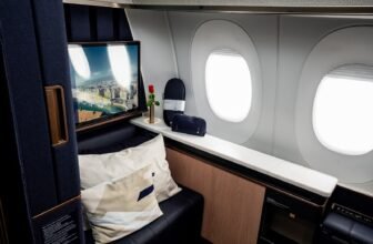 Lufthansa’s new Allegris cabin — with its swan...