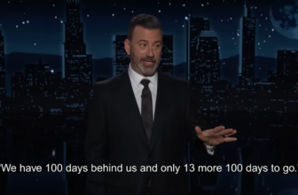 Jimmy Kimmel roasts Trump’s first 100 days w...