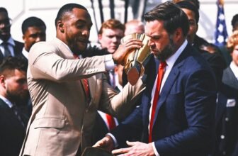 VP JD Vance fumbles Ohio State’s championshi...