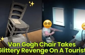 Van Gogh Chair Takes Glittery Revenge On A Tourist