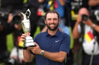 The Open: Scottie Scheffler cruises to major win a...