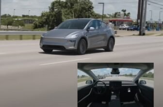 Tesla sends driverless Model Y from factory to cus...