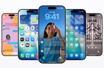 Apple’s iOS 26 with the new Liquid Glass des...