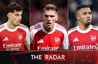 Viktor Gyokeres, Gabriel Jesus and Kai Havertz giv...