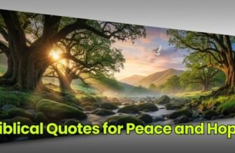 Biblical Quotes for Peace and Hope